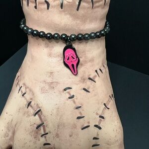 Pink Ghostface Charm Bracelet